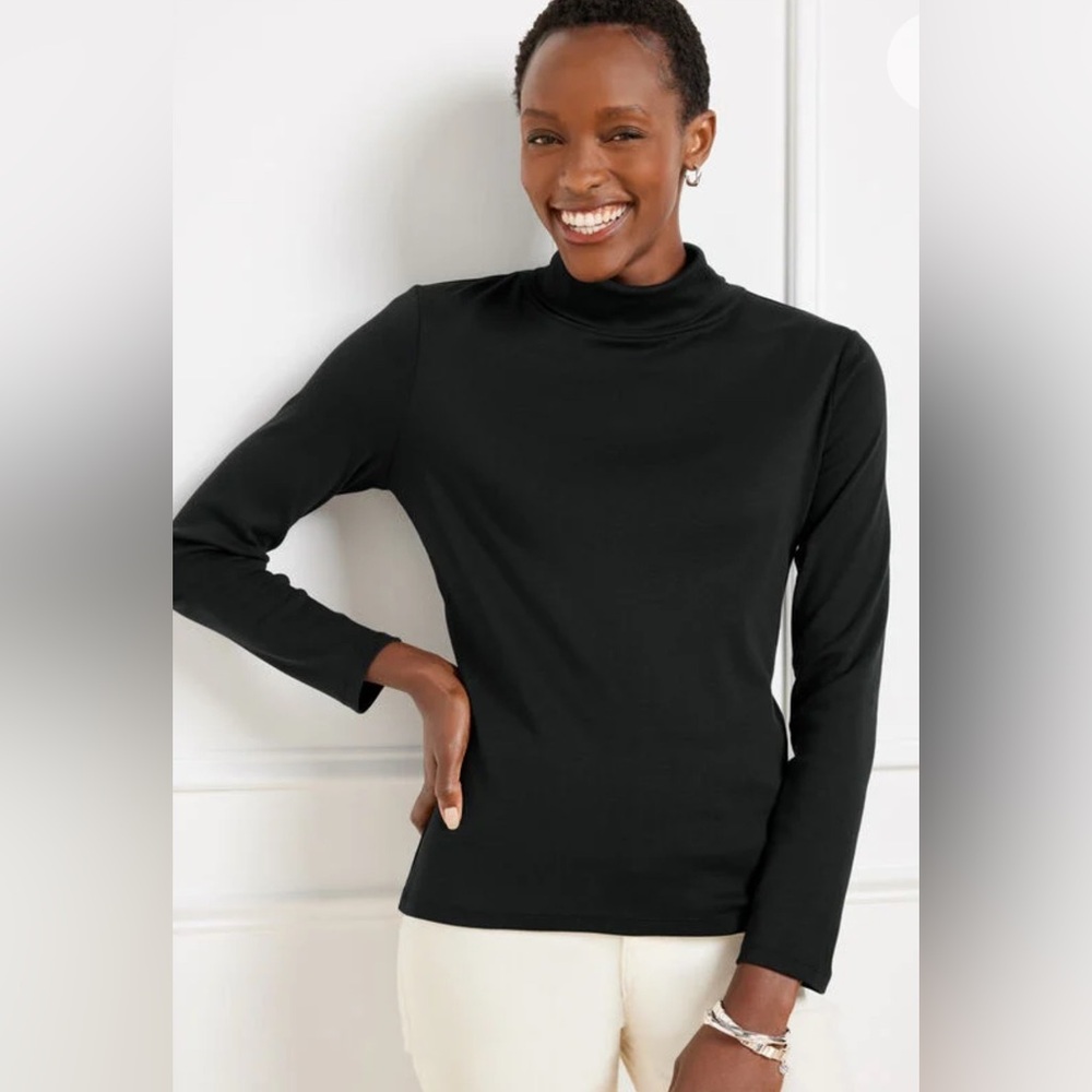 Talbots Black Turtleneck